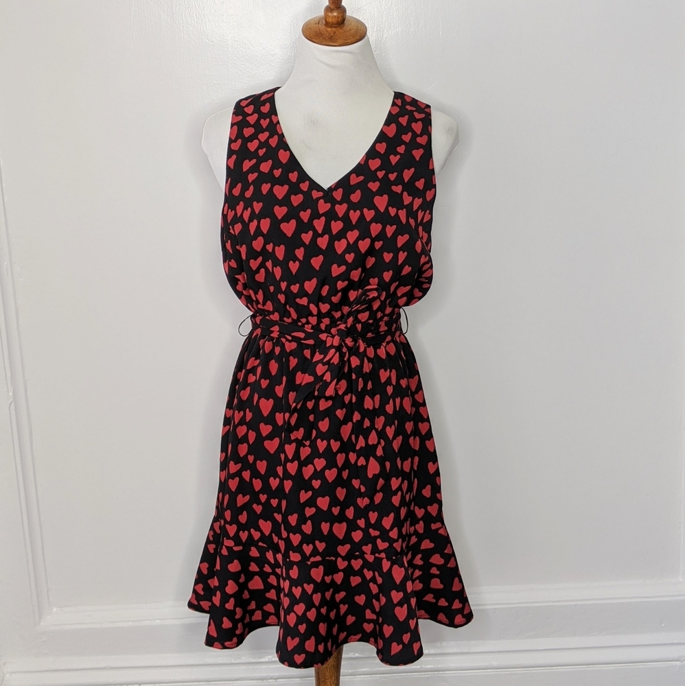 NWT Sugar Lips Heart Ruffle Date Dress Size XS